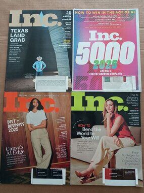 Inc magazine 4 pack Summer 2025 to Spring 2026